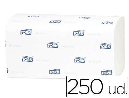 TOALHETES DE PAPEL 2 FOLHAS 13X11,5 CM PACK DE 250 UNIDADES PARA DISPENSADOR H3