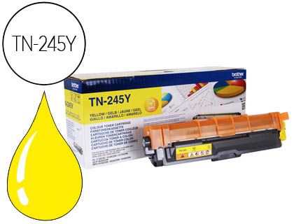 TONER BROTHER TN-245Y HL3140CW/3150CDW/3170CDW DCP9020CDW MFC9140CDN/9330CDW/9340CDW AMARELO -2200 PAG