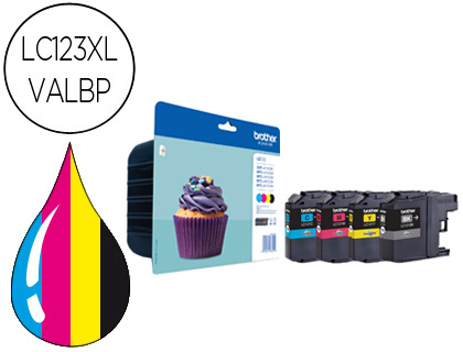 TINTEIRO BROTHER DCP-J4110DW MFC-J4410DW/4510DW/ 4710DW/6520DW 6720DW/6920DW PACK 4 CORES -600 PAG