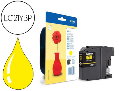 TINTEIRO BROTHER DCP-J132W/152W/552DW/752DW MFC-J470DW/650DW/870DW AMARELO -300 PAG