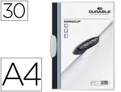 PASTA SWINGCLIP DOSSIER CLIP LATERAL E GIRATORIA DIN A4 CAPACIDADEE 30F COR BRANCO