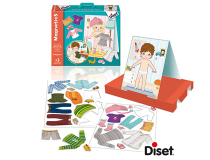 JOGO DISET DIDATICO MAGNETICS VESTIR MENINO - MENINA