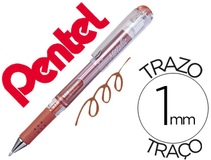 ROLLER PENTEL HYBRID GEL K230M PONTA DE 1,0 MM COR BRONZE