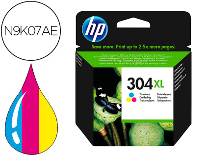 TINTEIRO HP 304 XL DESKJET 3000 / 3720 / 3730 TRICOLOR 300 PAGINAS