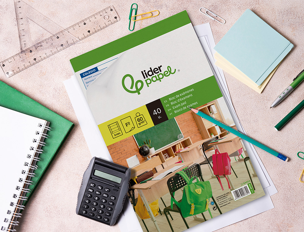 BLOCO EXAMES LIDERPAPEL HORIZONTAL FOLIO 40 FOLHAS 60G/M2
