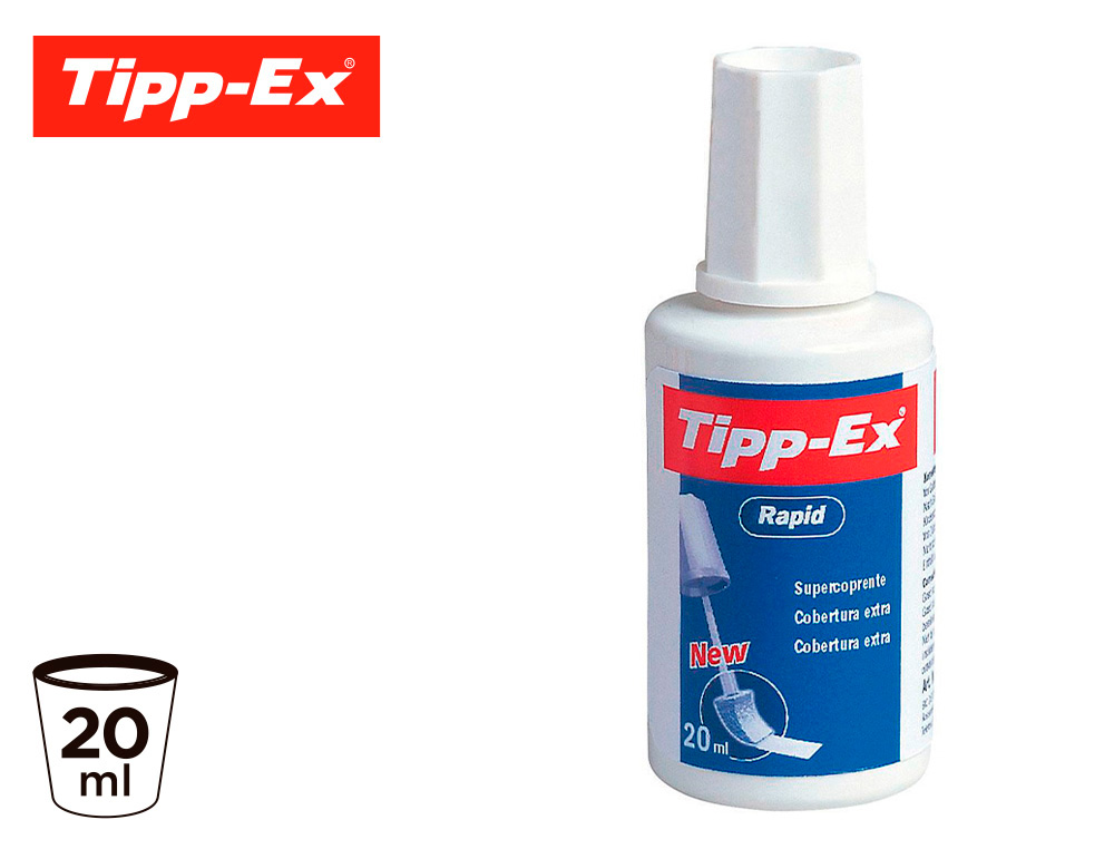 CORRETOR DE PINCEL TIPP-EX, DE20 ML, COM SECAGEM RAPIDA