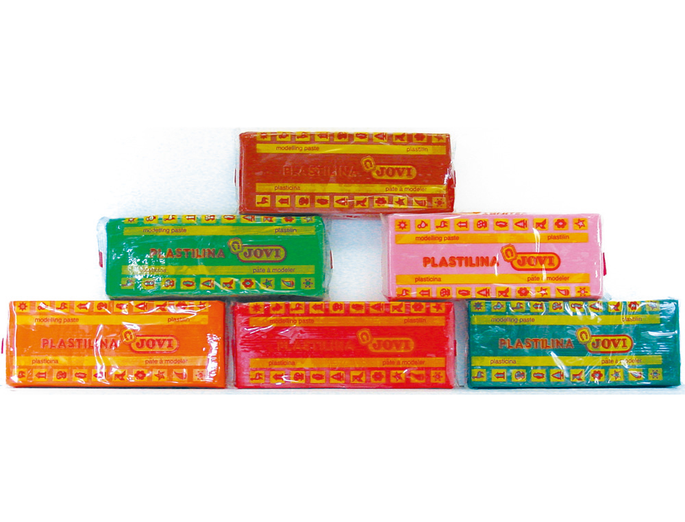 PLASTICINA JOVI 71 PASTILHA 150 GRS CAIXA DE 15 CORES SORTIDAS