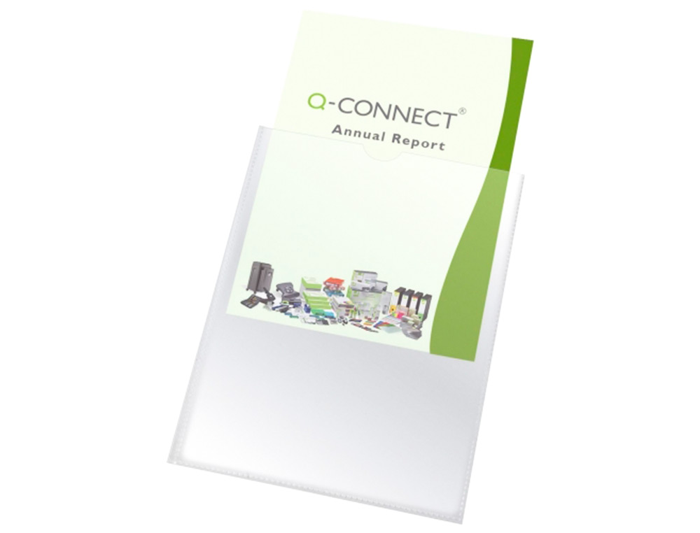 BOLSA PORTACARNET FOLIO 140 MICRONS PVC TRANSPARENTE