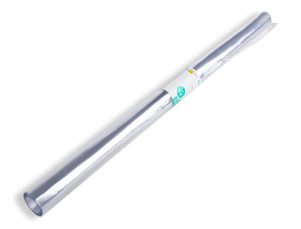 ROLO PLASTICO FORRA LIVROS, 0,35 MT X 2 MT. 80 MICRONS