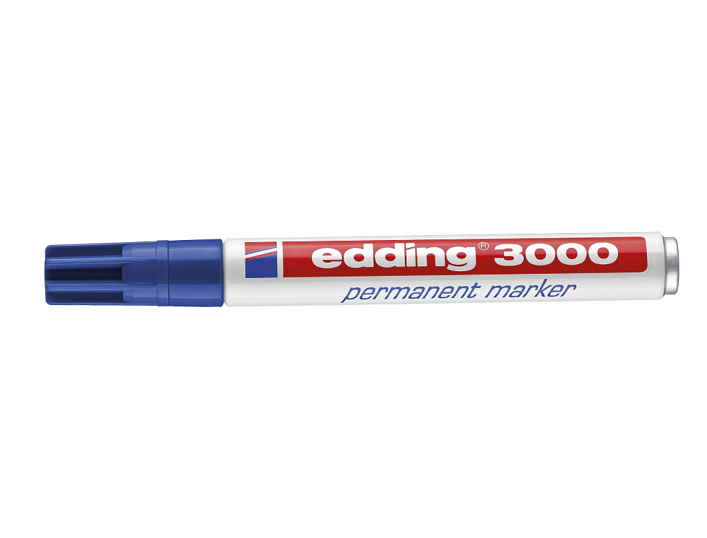 MARCADOR EDDING 3000 AZUL-PONTA REDONDA 3 MM