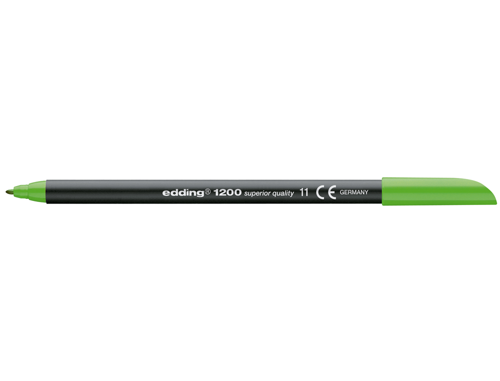 MARCADOR EDDING 1200 PONTA DE FIBRA REDONDA TRACO 1 MM N.11 VERDE CLARO