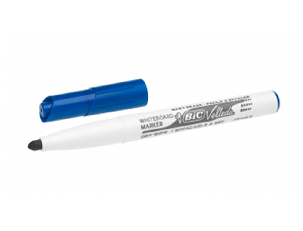 MARCADOR BIC VELLEDA PARA QUADRO BRANCO - AZUL PONTA REDEONDA 2 MM