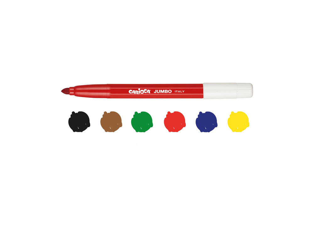 MARCADOR JUMBO CARIOCA 6 UNIDADES