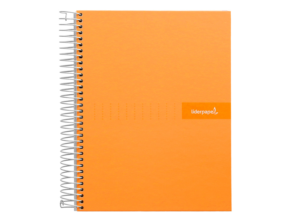 CADERNO ESPIRAL LIDERPAPEL CRAFTY MICRO DIN A4 CAPA FORRADA 120 F 90 GR QUADRICULA 5 MM 5 BANDAS DE CORES 4 CORES COR LA