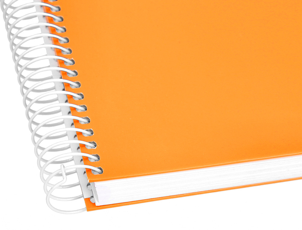 CADERNO ESPIRAL LIDERPAPEL CRAFTY MICRO DIN A4 CAPA FORRADA 120 F 90 GR QUADRICULA 5 MM 5 BANDAS DE CORES 4 CORES COR LA