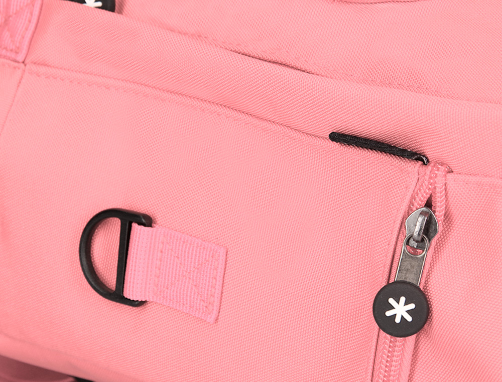MOCHILA 2 ASAS E BOLSOS EXTERIORES CORAL 300X115X390 MM