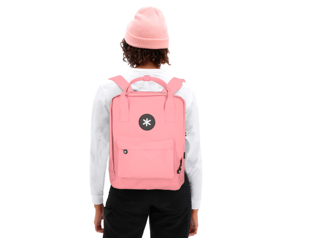 MOCHILA 2 ASAS E BOLSOS EXTERIORES CORAL 300X115X390 MM