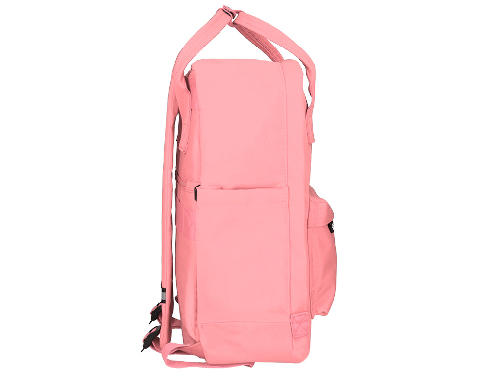 MOCHILA 2 ASAS E BOLSOS EXTERIORES CORAL 300X115X390 MM