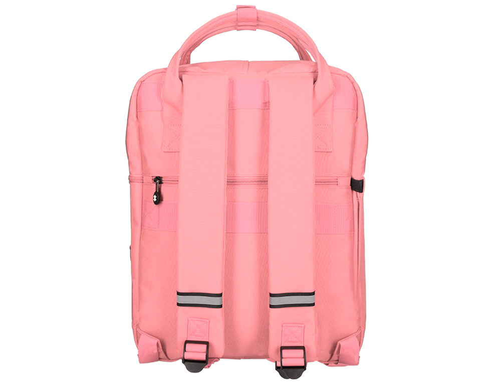 MOCHILA 2 ASAS E BOLSOS EXTERIORES CORAL 300X115X390 MM