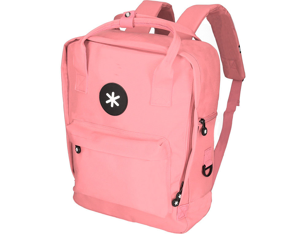 MOCHILA 2 ASAS E BOLSOS EXTERIORES CORAL 300X115X390 MM