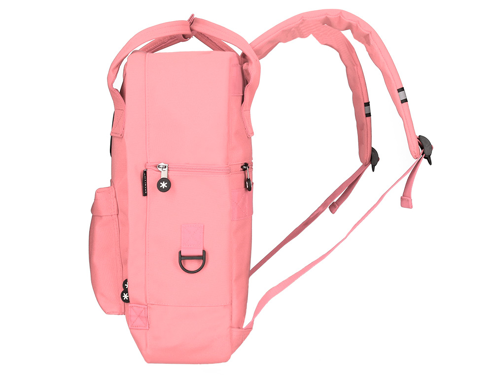 MOCHILA 2 ASAS E BOLSOS EXTERIORES CORAL 300X115X390 MM