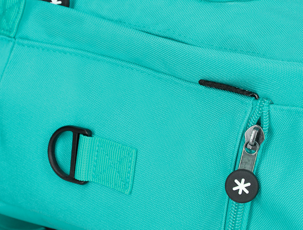 MOCHILA 2 ASAS E BOLSOS EXTERIORES MENTA 300X115X390 MM