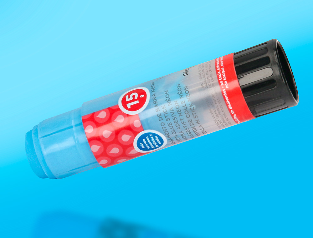 COLA EM STICK LIDERPAPEL 15 GR COR NEON