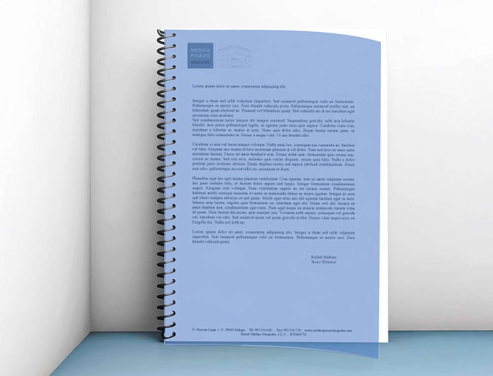 CAPA DE ENCADERNACAO LIDERPAPEL POLIPROPILENO DIN A4 0.5 MM AZUL TRANSLUCIDO PACK DE 100 UNIDADES
