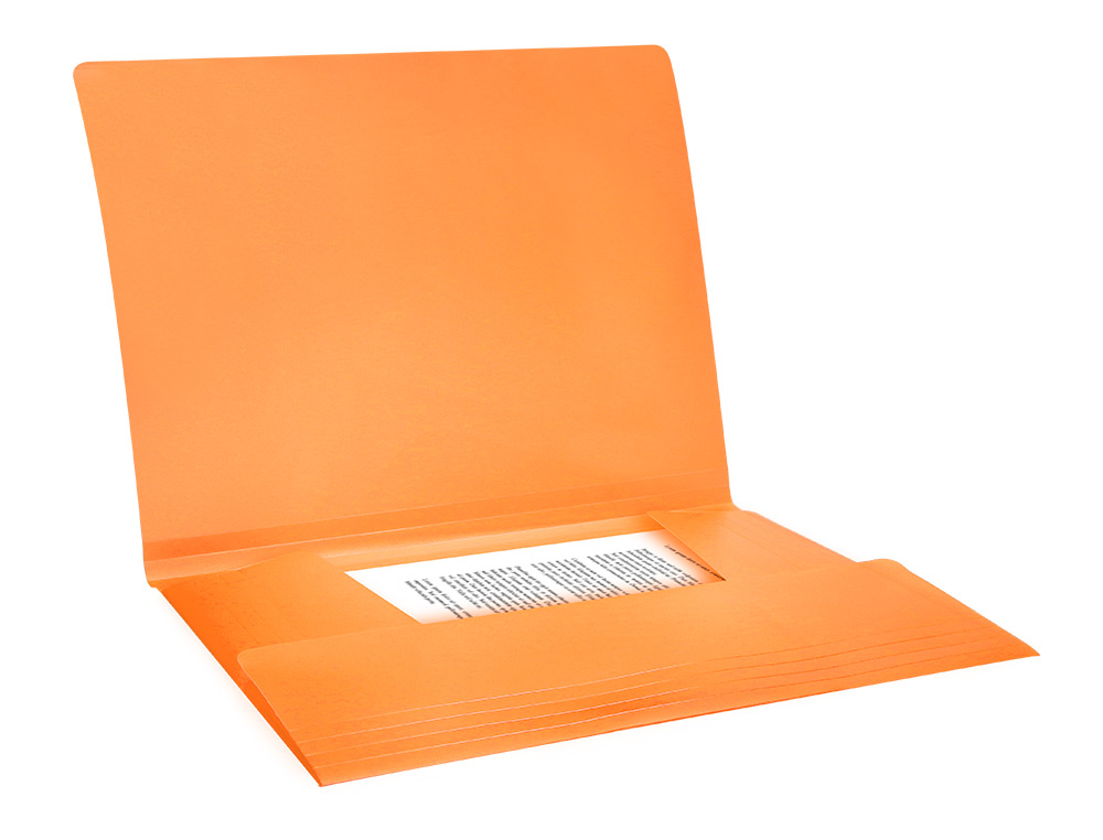 PASTA LIDERPAPEL COM ELASTICOS ABAS POLIPROPILENO DIN A4 LARANJA FLUOR OPACO