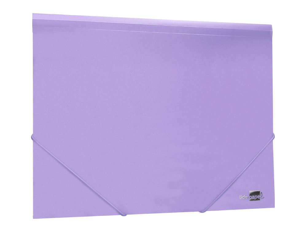 PASTA LIDERPAPEL COM ELASTICOS ABAS POLIPROPILENO DIN A4 LAVANDA OPACO