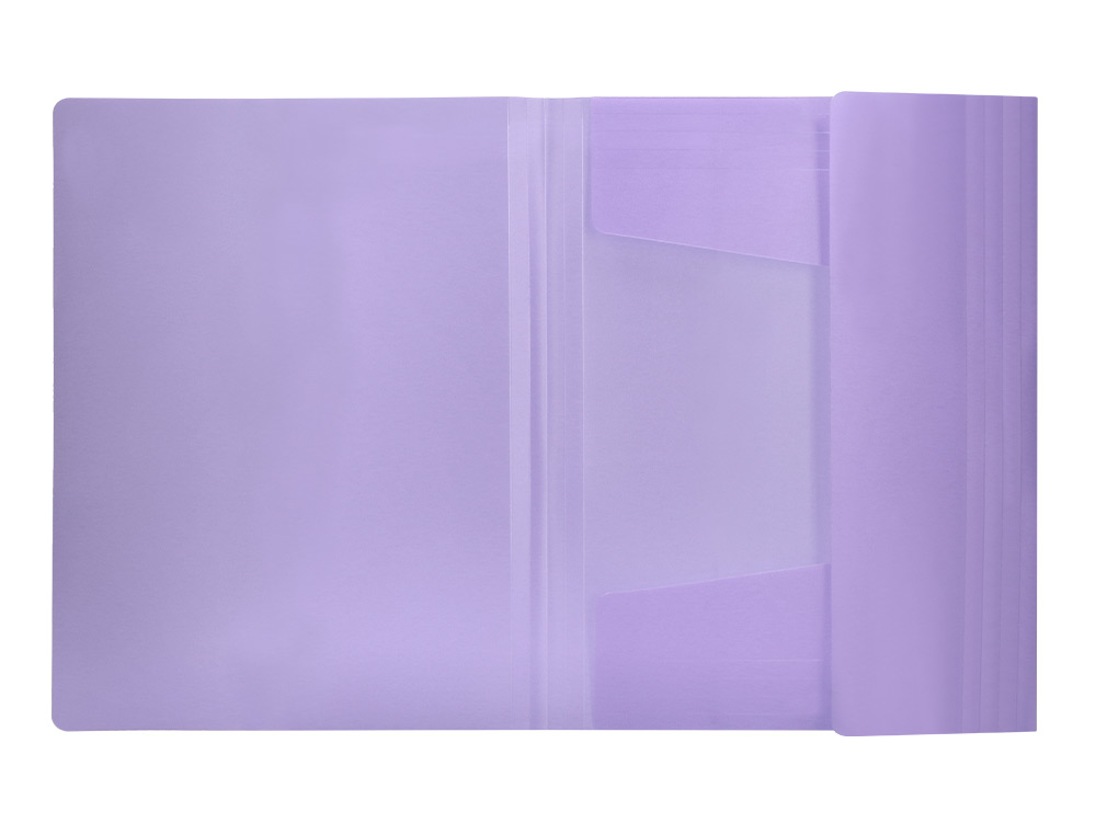 PASTA LIDERPAPEL COM ELASTICOS ABAS POLIPROPILENO DIN A4 LAVANDA OPACO