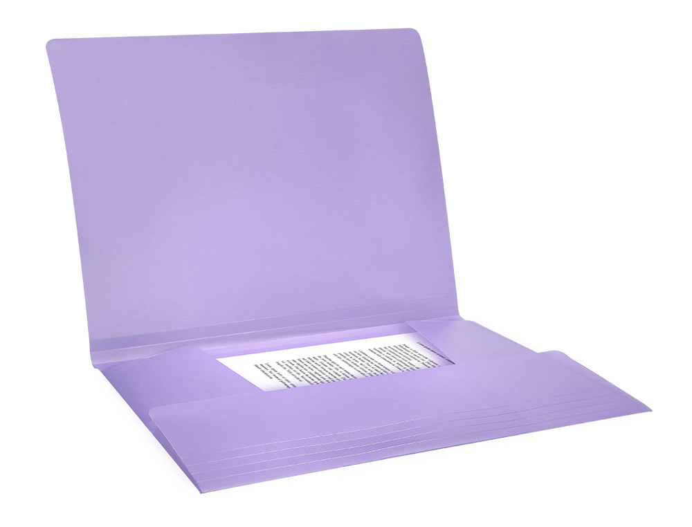 PASTA LIDERPAPEL COM ELASTICOS ABAS POLIPROPILENO DIN A4 LAVANDA OPACO