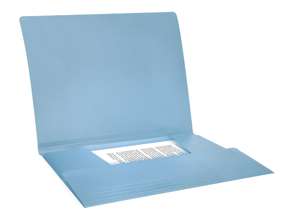 PASTA LIDERPAPEL COM ELASTICOS ABAS POLIPROPILENO DIN A4 CELESTE OPACO