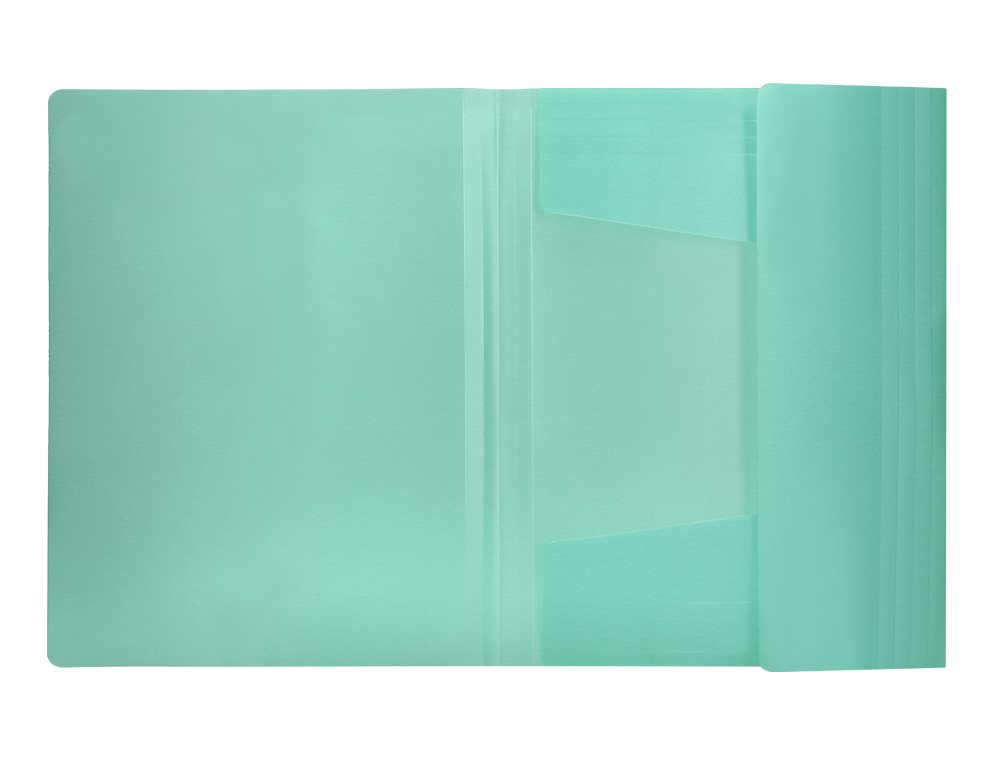 PASTA LIDERPAPEL COM ELASTICOS ABAS POLIPROPILENO DIN A4 VERDE MAA OPACO