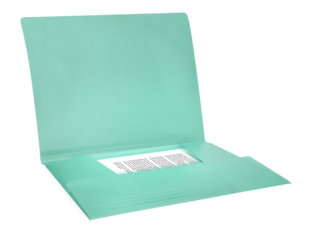 PASTA LIDERPAPEL COM ELASTICOS ABAS POLIPROPILENO DIN A4 VERDE MAA OPACO