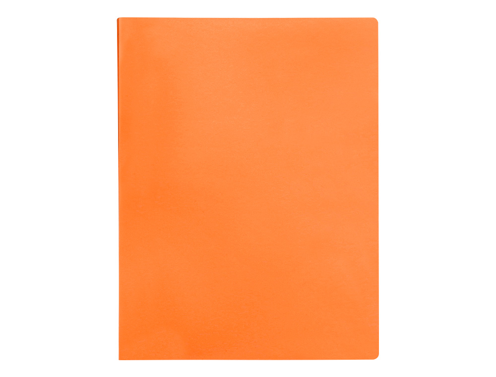 CAPA CATALOGO LIDERPAPEL 20 BOLSAS POLIPROPILENO DIN A4 LARANJA FLUOR OPACO