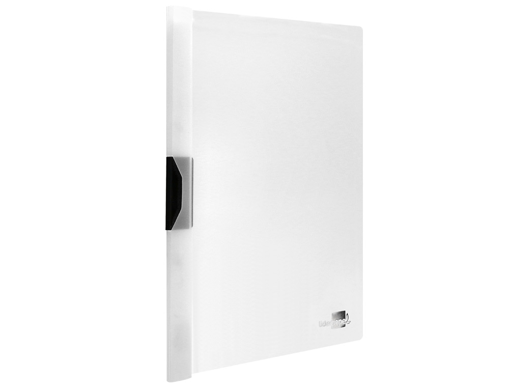 BOLSA DOSSIER LIDERPAPEL COM CLIP LATERAL DIN A4 TRANSPARENTE 60 FOLHAS
