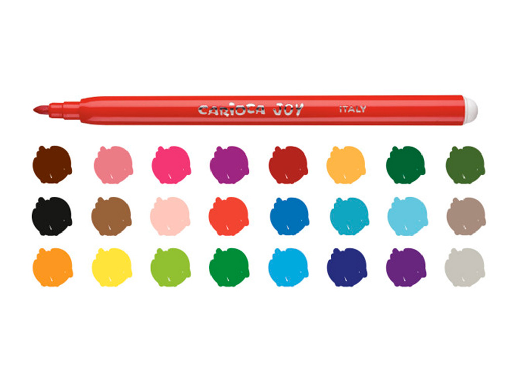 MARCADOR CARIOCA JOY CAIXA DE 24 CORES