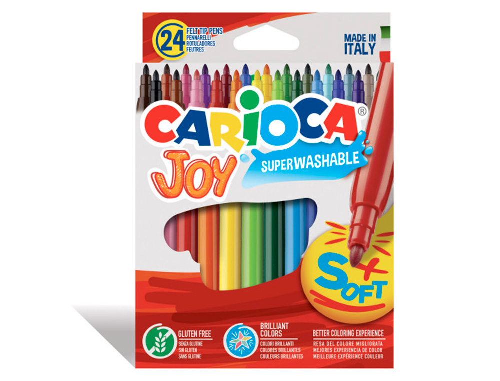 MARCADOR CARIOCA JOY CAIXA DE 24 CORES