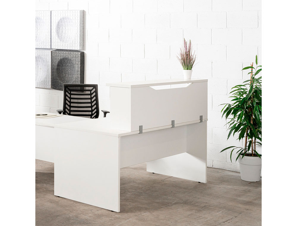 APOIO DE SECRETARIA ROCADA VALIDO PARA MESAS WORK METAL EXECUTIVE 100X30X40 CM ACABAMENTO AN02 CINZA/CINZA
