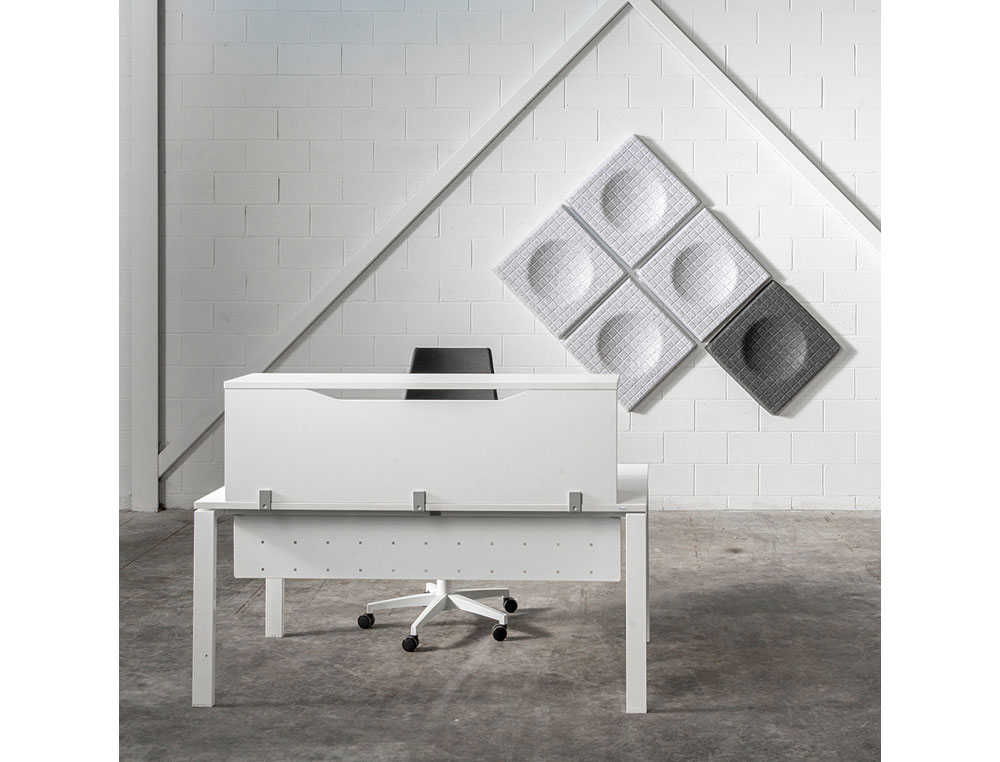 APOIO DE SECRETARIA ROCADA VALIDO PARA MESAS WORK METAL EXECUTIVE 200X30X40 CM ACABAMENTO AA01 FAIA/FAIA