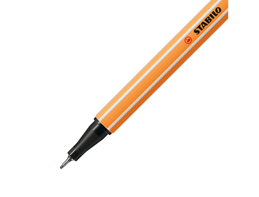 MARCADOR STABILO PONTA DE FIBRA POINT 88 CINZA AZULADO CLARO 0,4 MM