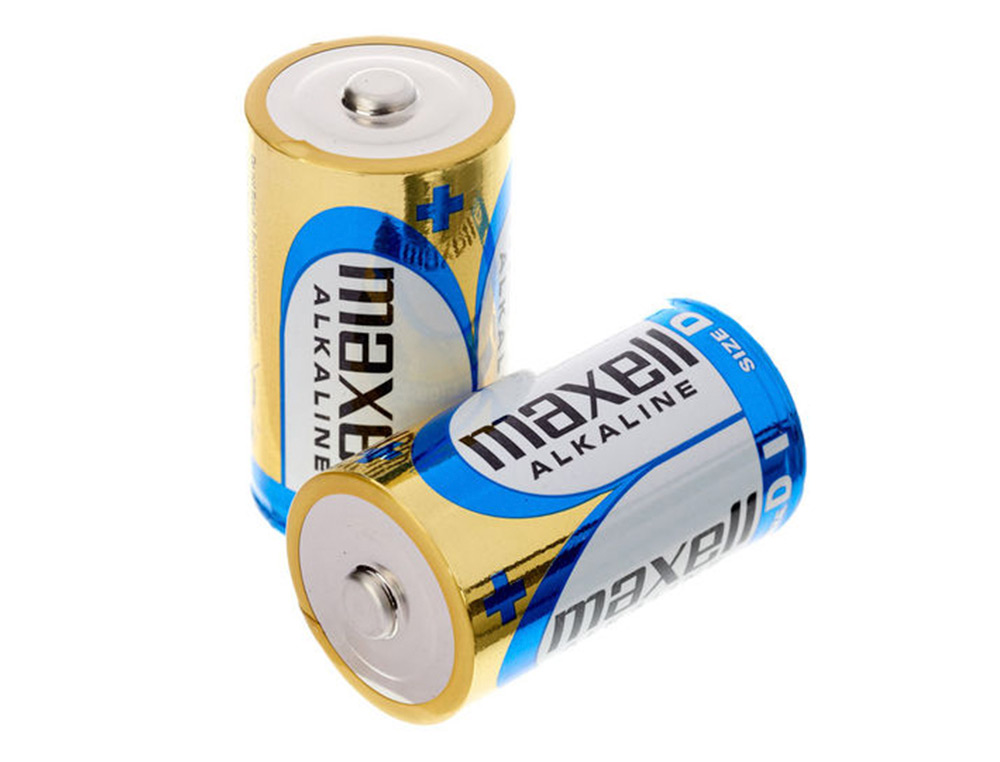 PILHA MAXELL ALCALINA 1.5V TIPO D LR20 BLISTER DE 2 UNIDADES