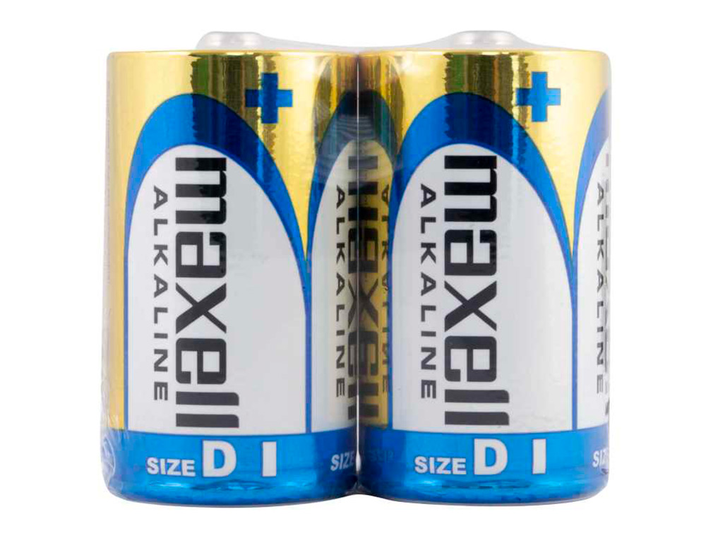 PILHA MAXELL ALCALINA 1.5V TIPO D LR20 BLISTER DE 2 UNIDADES