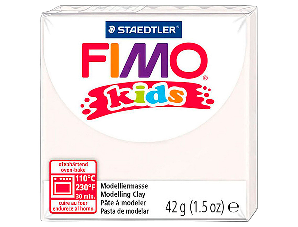PASTA STAEDTLER FIMO KIDS 42 GR COR BRANCO