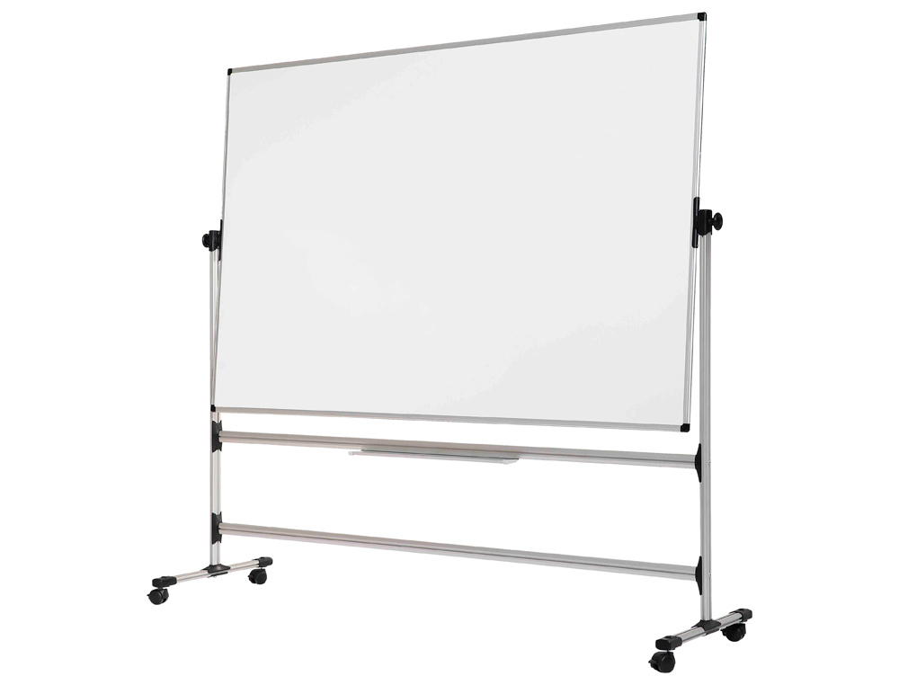 QUADRO BRANCO BI-OFFICE DE ACO VITRIFRICADO DUPLA FACE 120X150 CM
