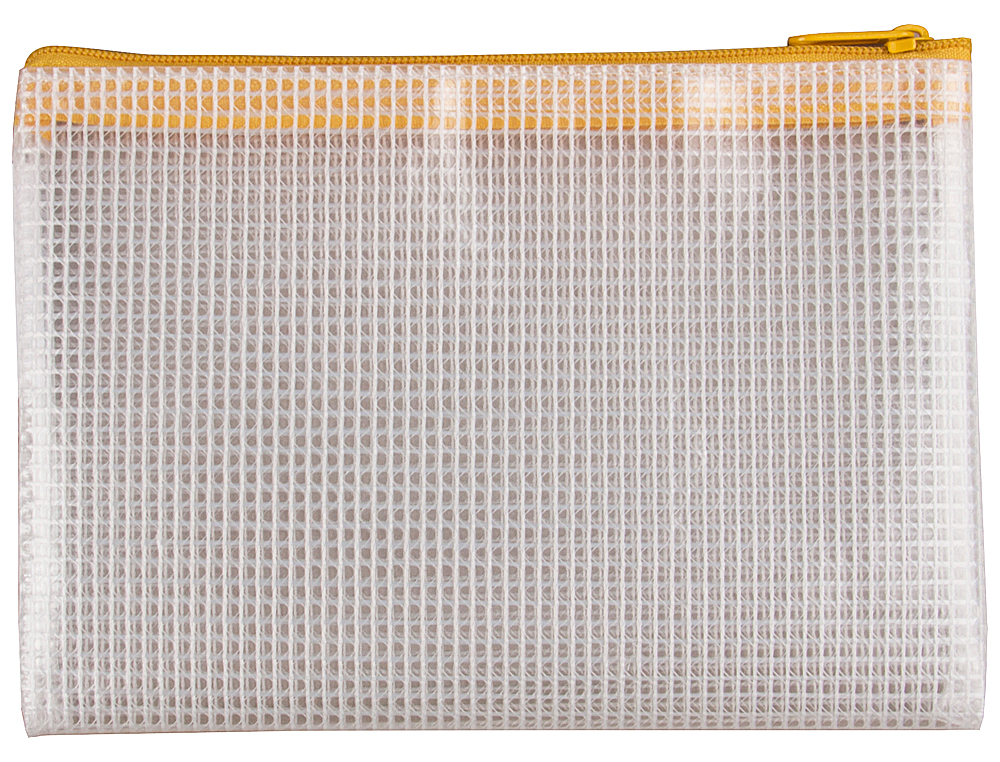 BOLSA MULTIUSOS Q-CONNECT DIN A6 ABERTURA SUPERIOR COM FECHO AMARELO