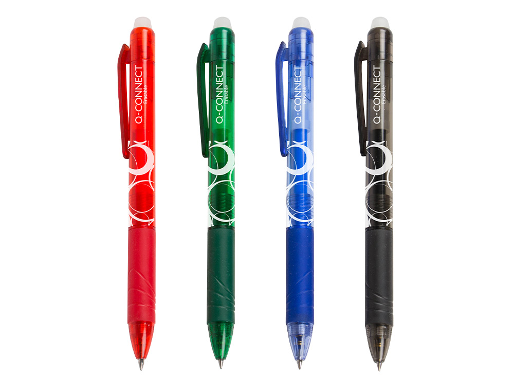 ESFEROGRAFICA Q-CONNECT RETRATIL APAGAVEL 0,7 MM COR PRETO