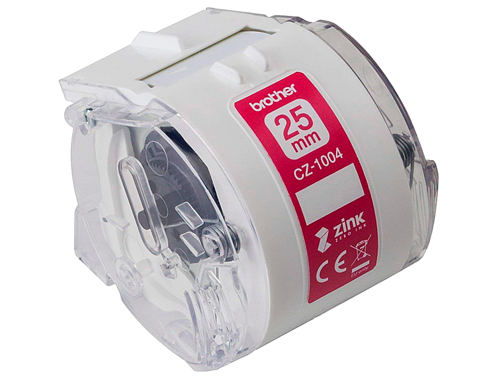 FITA BROTHER CZ-1004 IMPRESSAO COR PARA IMPRESSORA VC-500W ROLO 25 MM X 5 M