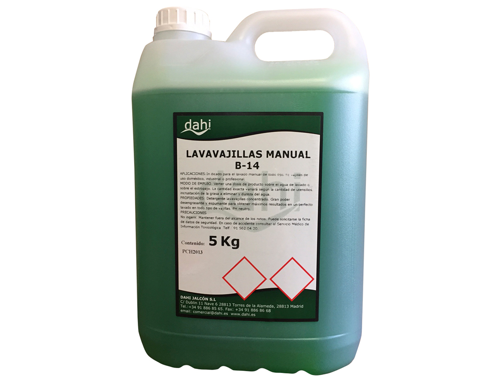 LAVA LOUAS DAHI MANUAL GARRAFA DE 5 L